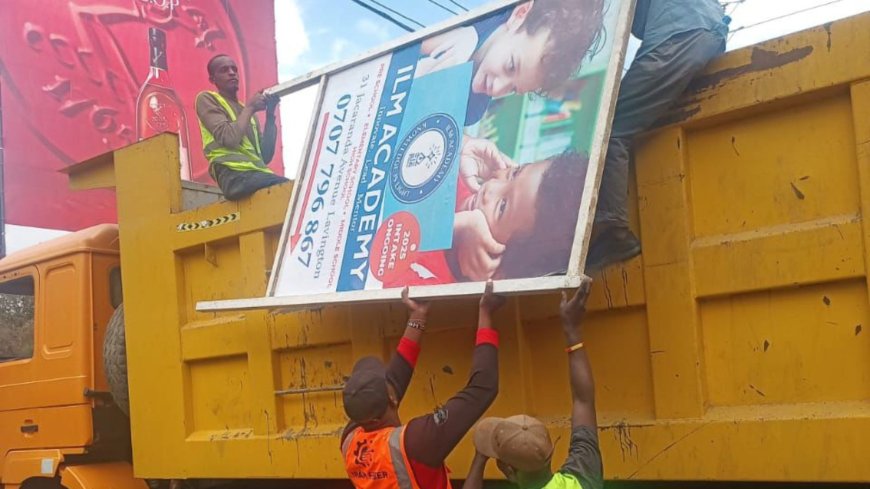 Major Nairobi Roads Targeted In Crackdown On Illegal Billboards