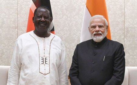 Indian PM Narendra Modi, AU Pay Trubute To Raila Odinga After His Death