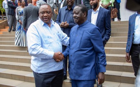 Uhuru, Gachagua Join Kenyans In Mourning Raila Odinga