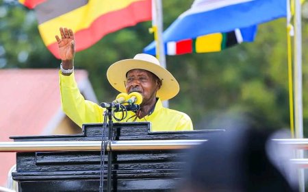 Museveni Makes Appearance In Mega Rally Amid Rumours That He Is Ill