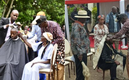 Why Raila Odinga Jr Had His Head Shaved During Installation Ceremony