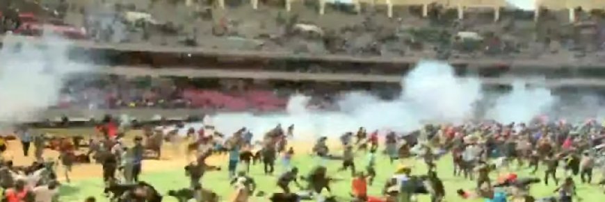 Gunshots, Teargas At Kasarani Stadium During Raila Odinga Body Viewing