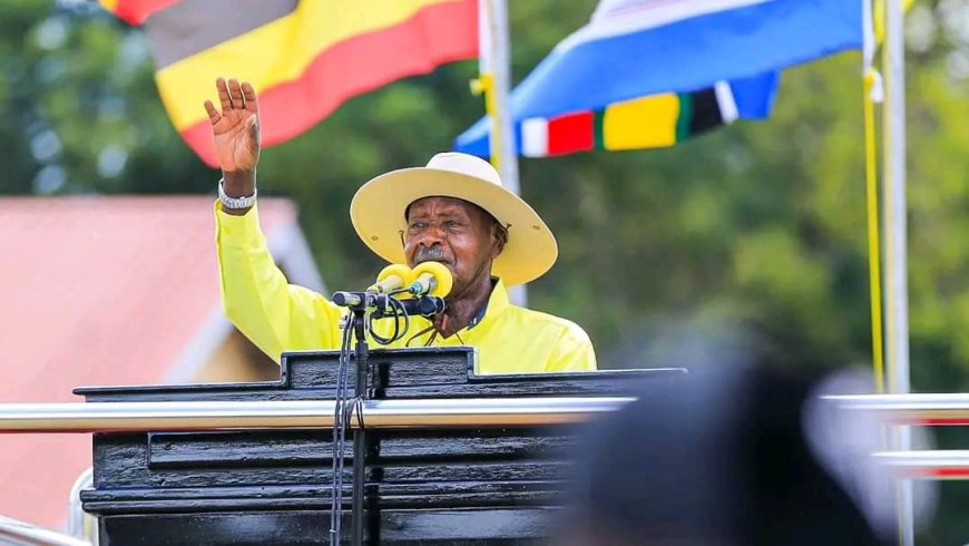 Museveni Makes Appearance In Mega Rally Amid Rumours That He Is Ill