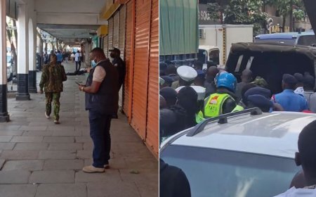 Teargas Rocks Nairobi CBD After Police Shoot Dead Armed Robbers Who Attacked Matatu Employee