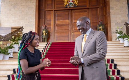 Ruto Confers Truphena Muthoni With Presidential Honour After Hugging Tree For 72 Hours