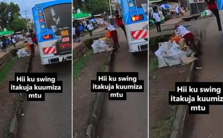 NTSA Takes Action On Matatu Conductor Filmed Pushing Pedestrian Towards A Ditch