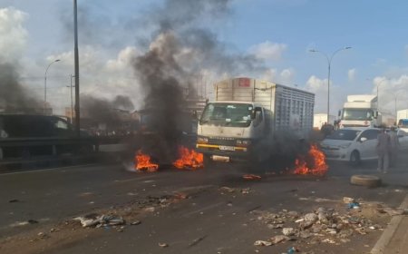 Thika Road Blocked As Protests Erupt Over Roadside Demolitions