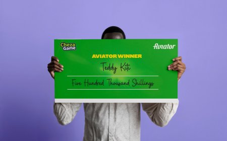 Aviator Winner Hides Face As He Receives Ksh500,000 Cheque From Chezagame