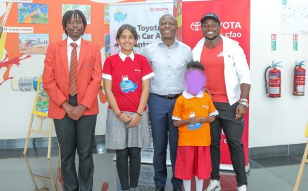 Omanyala Graces Toyota Awards as 2,000 Kenyan Pupils Reimagine Future Cars