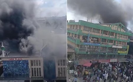 Hundreds Feared Trapped After Fire Breaks Out At Yare Plaza, Eastleigh