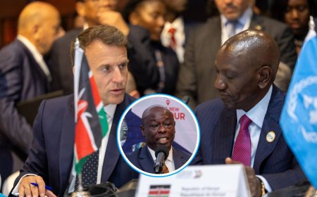 Gachagua Claims Macron Visit To Kenya Linked To Ksh7 Billion Corruption Scandal