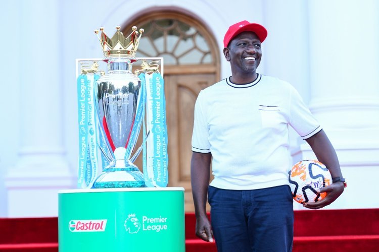 President William Ruto on Saturday, September 2 hosted the highly-coveted English Premier League (EPL) trophy at State House in Nairobi. According to various reports, how much is it worth?